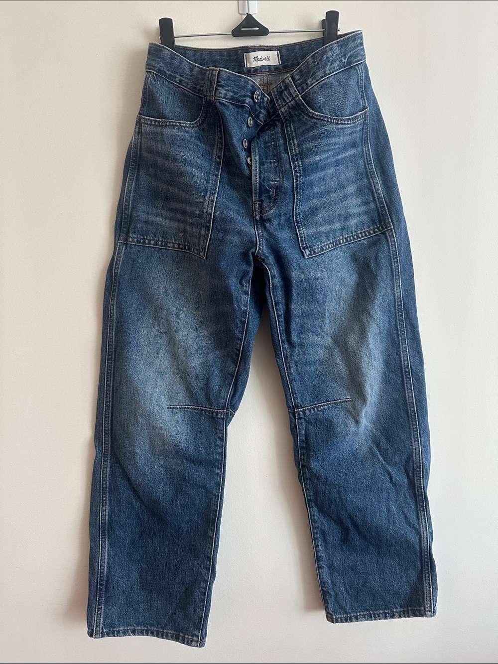 Madewell Darted Barrel-Leg Jeans